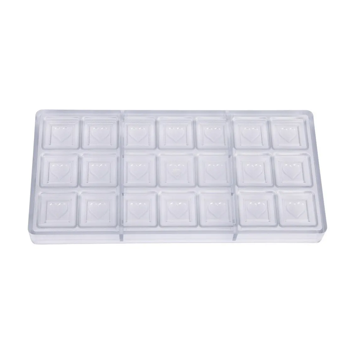 Chocolate World Bonbonvorm Hart Caraque (21x) 32x5mm* Bonbonvormen