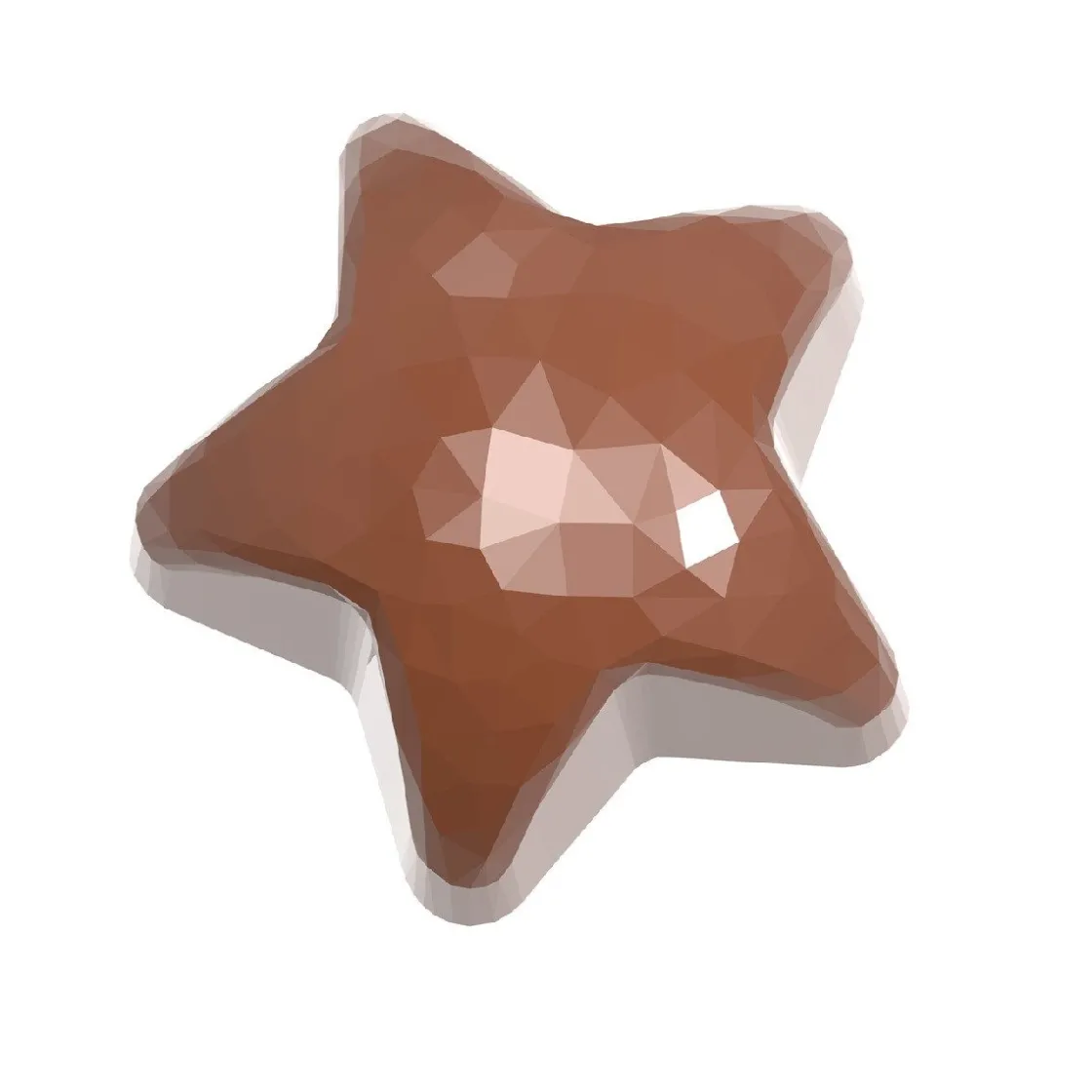Chocolate World Bonbonvorm Ster Facet (21x) 35,5x17mm* Bonbonvormen