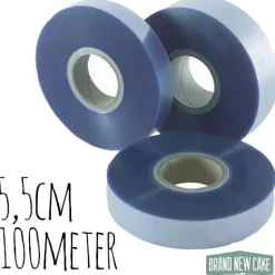 BrandNewCake Acetaatfolie rol 5,5 cm x 100 m* Foliën|Banket En Dessertvormen