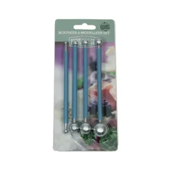 BrandNewCake Boetseer/Modelleer Set Metaal 4st.* Boetseer Gereedschappen