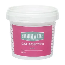 BrandNewCake Cacaoboter gekleurd Roze 200g* Chocolade Kleurstoffen|Chocolade Kleurstoffen
