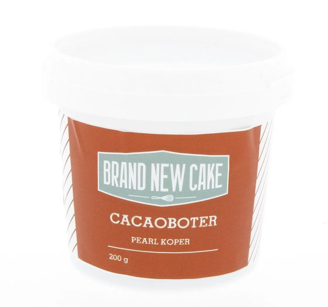 BrandNewCake Cacaoboter gekleurd Pearl Koper 200g* Chocolade Kleurstoffen|Chocolade Kleurstoffen