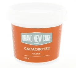 BrandNewCake Cacaoboter gekleurd Oranje 200g* Chocolade Kleurstoffen|Chocolade Kleurstoffen