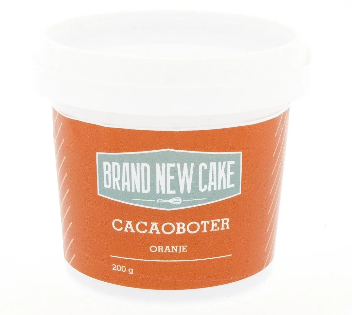 BrandNewCake Cacaoboter gekleurd Oranje 200g* Chocolade Kleurstoffen|Chocolade Kleurstoffen