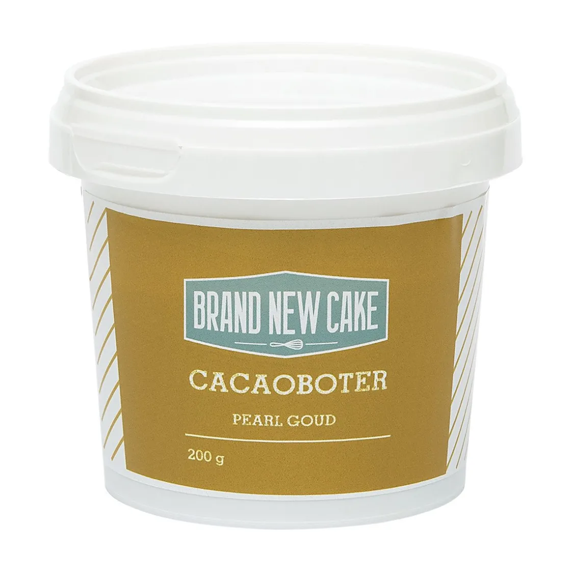 BrandNewCake Cacaoboter gekleurd Pearl Goud 200g* Chocolade Kleurstoffen|Chocolade Kleurstoffen