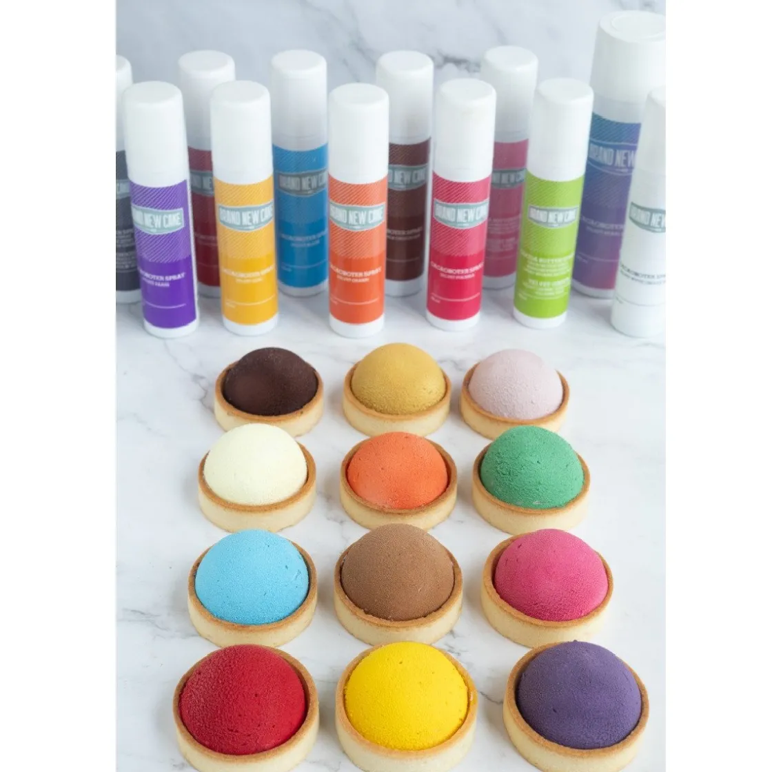 BrandNewCake Cacaoboter spray Velvet Oranje 100ml* Spray Kleurstoffen