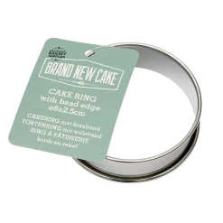 BrandNewCake Cakering met Kraalrand Ø8x2,5cm* Dessertringen|Ronde Bakvormen