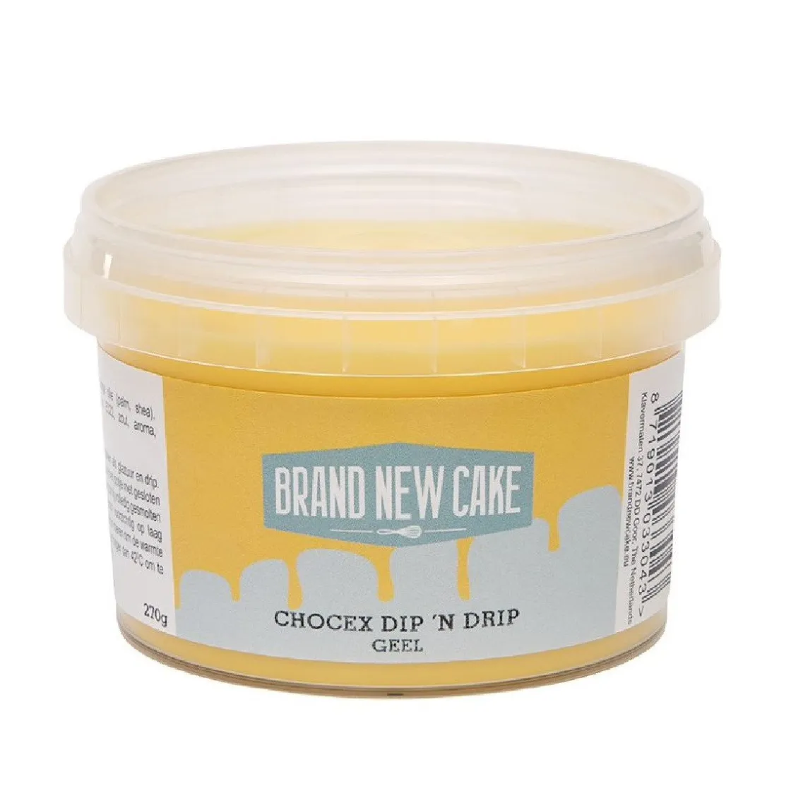 BrandNewCake Chocex Dip 'n Drip Geel 270g* Candy Melts|Drip
