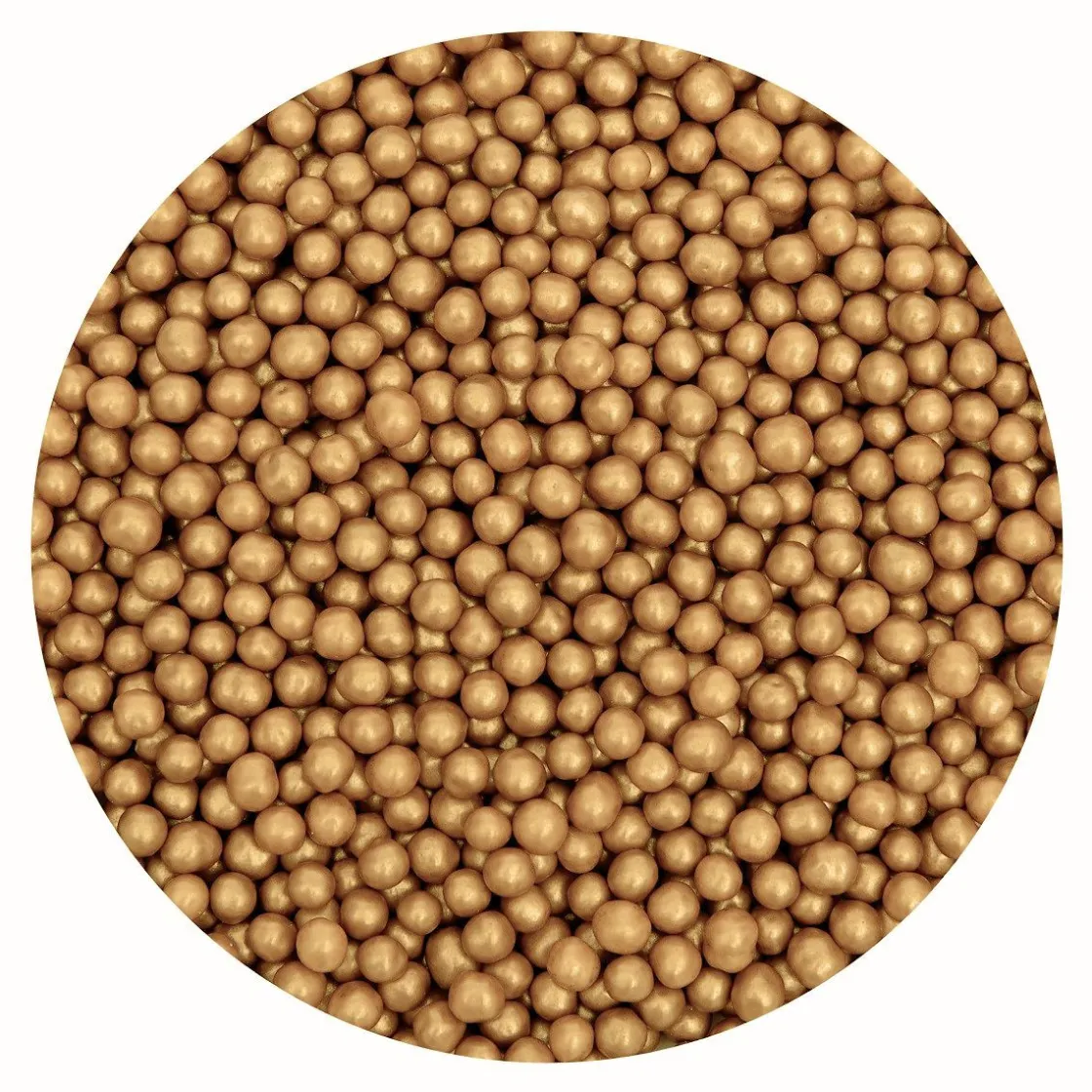 BrandNewCake Chocolade Crispy Parels Goud 600g* Chocolade Decoraties|Ijsdips