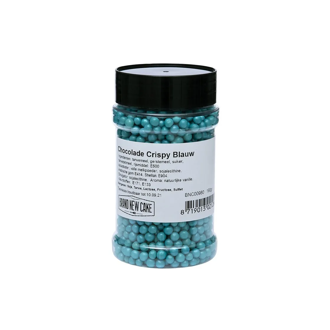 BrandNewCake Chocolade Crispy Parels Blauw 190g* Chocolade Decoraties|Ijsdips