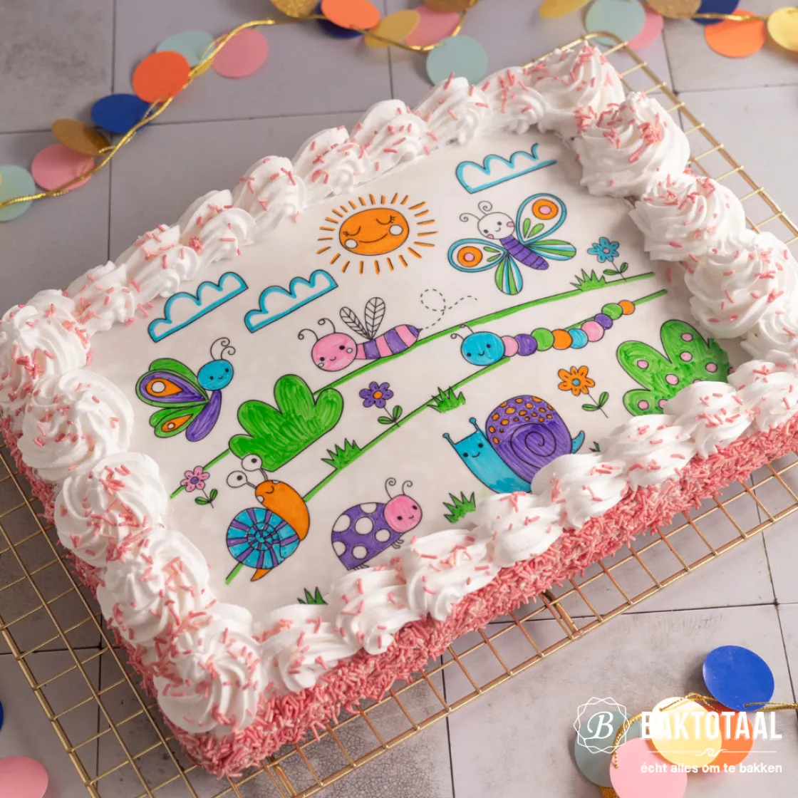 BrandNewCake Chocolade Hagelslag Roze 200g* Chocolade Decoraties|Ijsdips