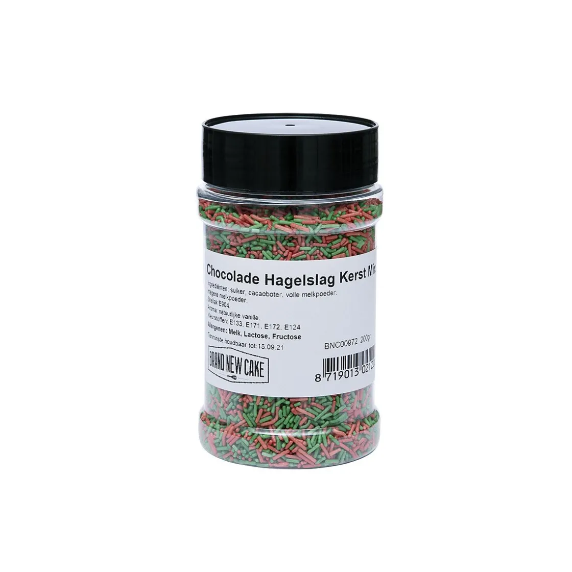 BrandNewCake Chocolade Hagelslag Kerst Mix 200g* Chocolade Decoraties|Ijsdips