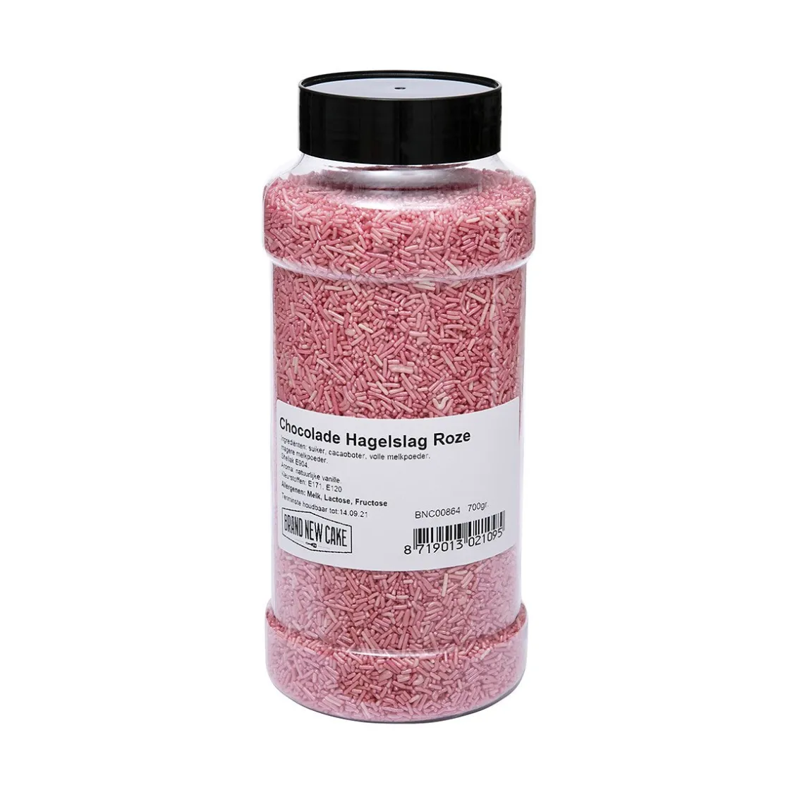 BrandNewCake Chocolade Hagelslag Roze 700g* Chocolade Decoraties|Ijsdips