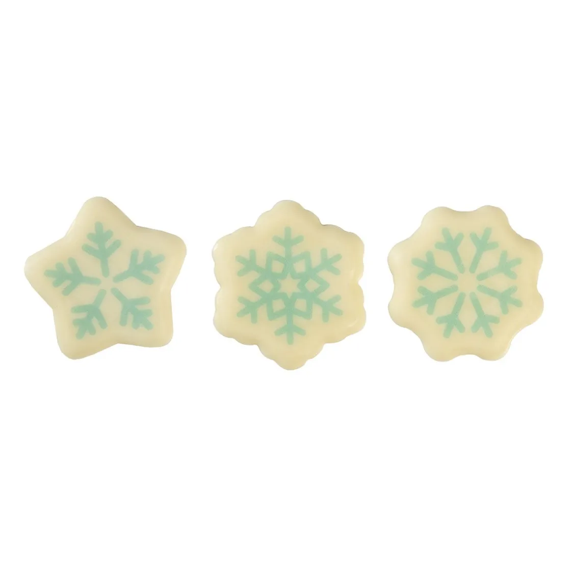 BrandNewCake Chocoladedecoratie IJs/Sneeuwvlokken 96st* Chocolade Decoraties|Chocolade Decoraties