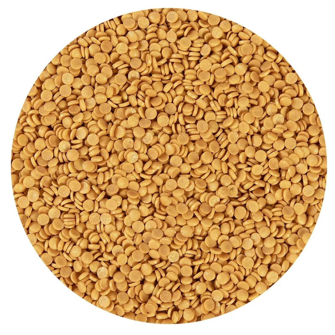 BrandNewCake Confetti Goud 4mm 500gr.* Ijsdips|Eetbare Strooisels