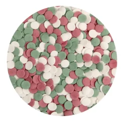 BrandNewCake Confetti Maxi X-Mas Rood/Groen/Wit 500gr.* Eetbare Strooisels