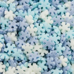 BrandNewCake Confetti Mini Sneeuwvlokken 3 Kleuren 55gr.* Eetbare Strooisels