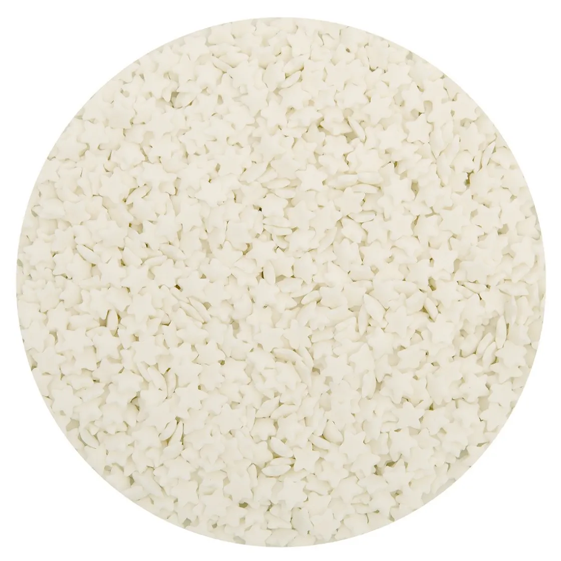 BrandNewCake Confetti Sterren Wit 500gr.* Ijsdips|Eetbare Strooisels
