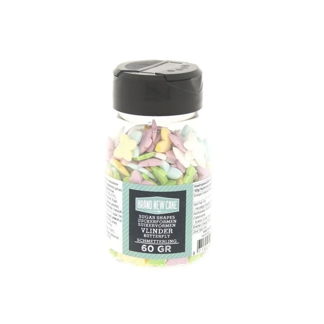 BrandNewCake Confetti Vlinders 60gr.* Ijsdips|Eetbare Strooisels