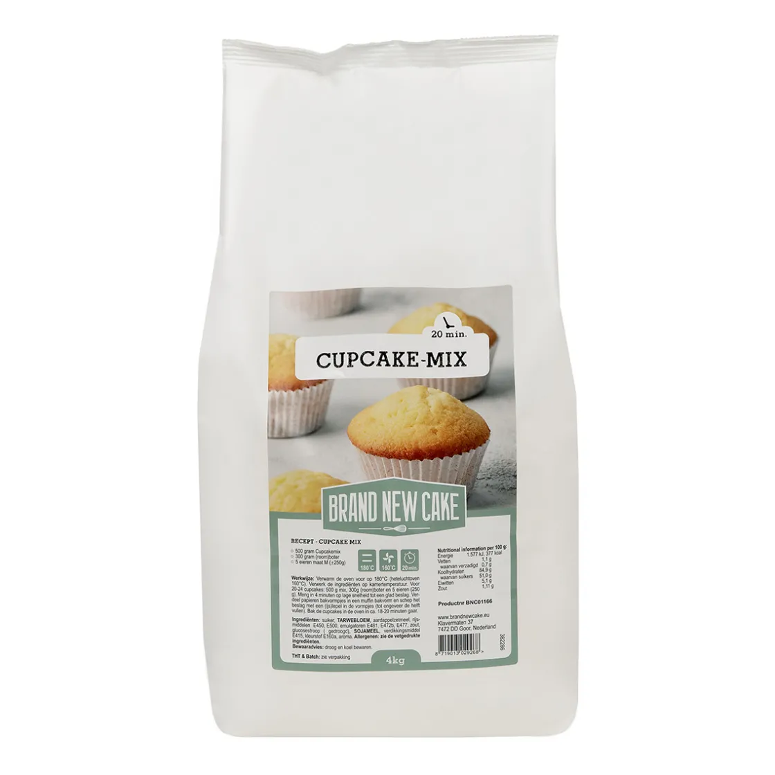 BrandNewCake Cupcake-mix 4kg* Banketmixen|Bekijk Alle Mixen