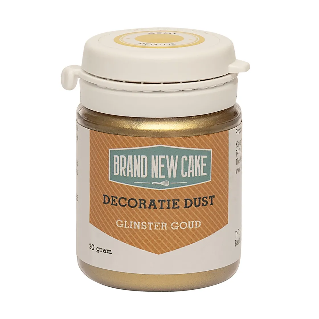 BrandNewCake Decoratie Dust Glinster Goud 20g* Poeder Kleurstoffen
