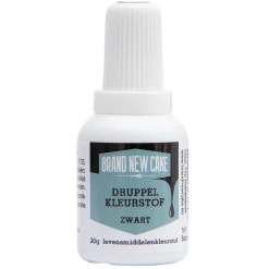 BrandNewCake Druppel Kleurstof Zwart 20gr* Vloeibare Kleurstoffen