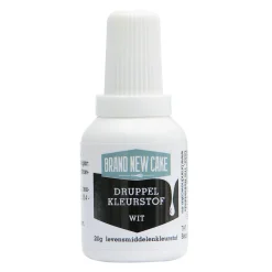 BrandNewCake Druppel Kleurstof Wit 20gr* Vloeibare Kleurstoffen