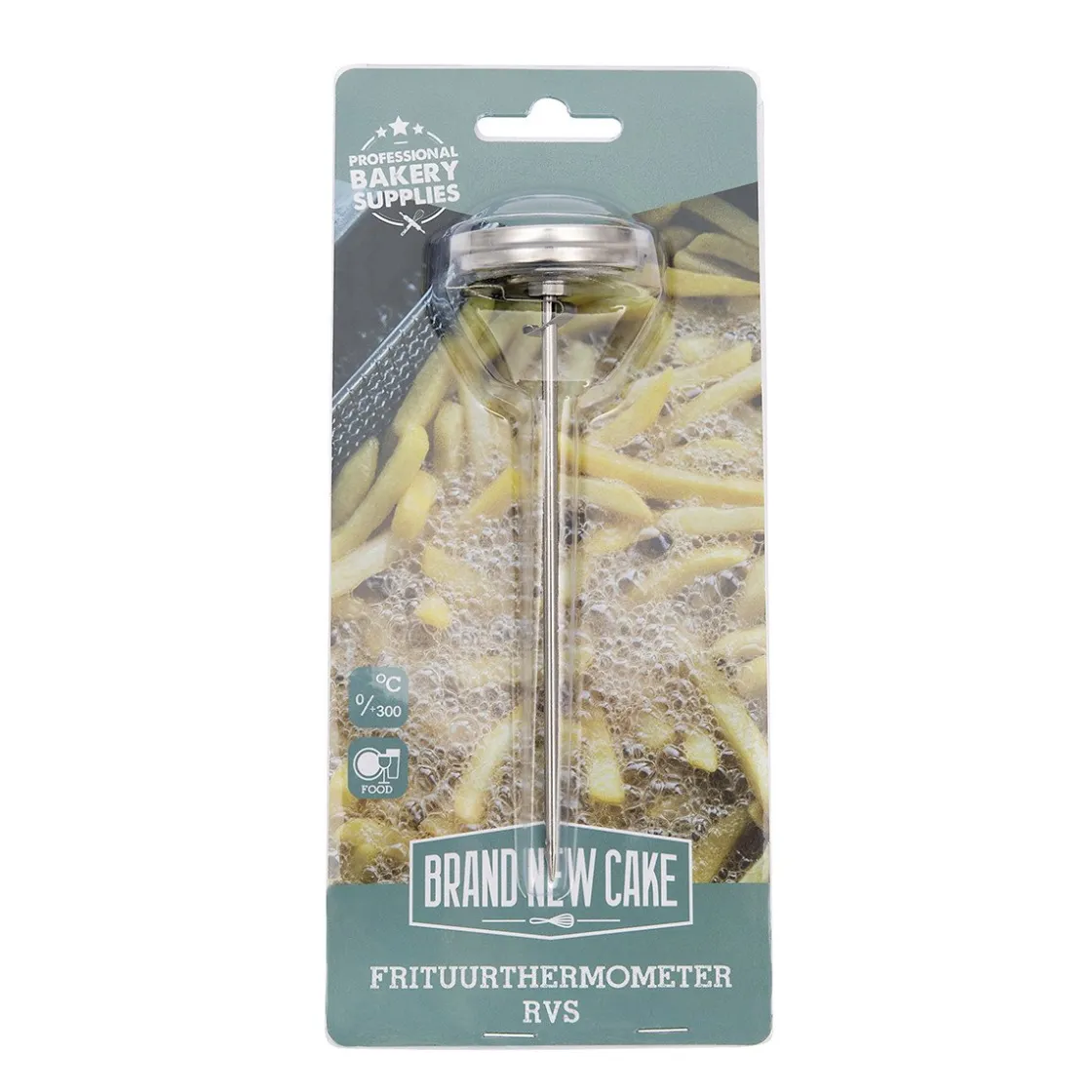 BrandNewCake Frituurthermometer RVS 0 tot +300°C* Thermometers En Timers