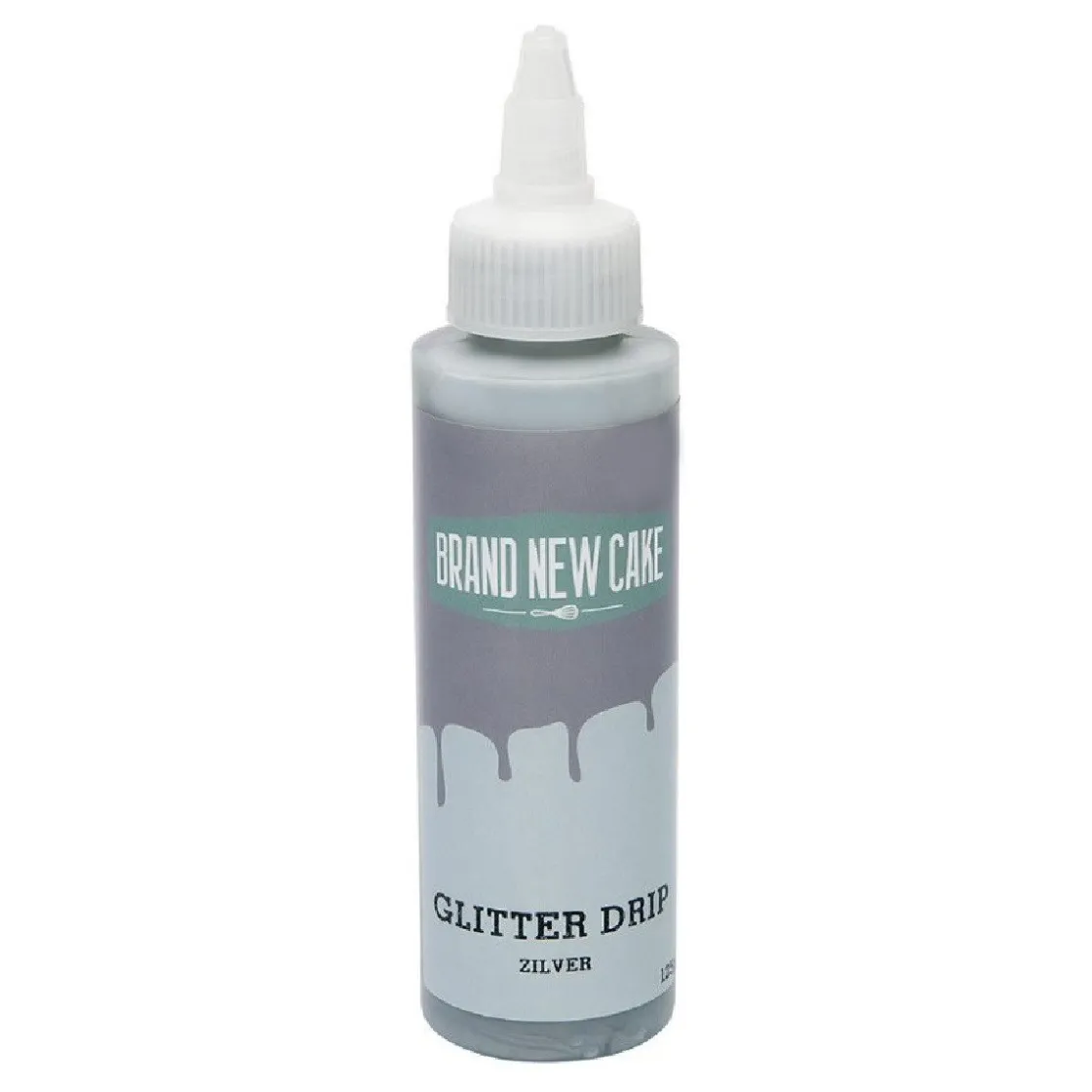 BrandNewCake Glitter Drip Zilver 125g* Drip|Toppings