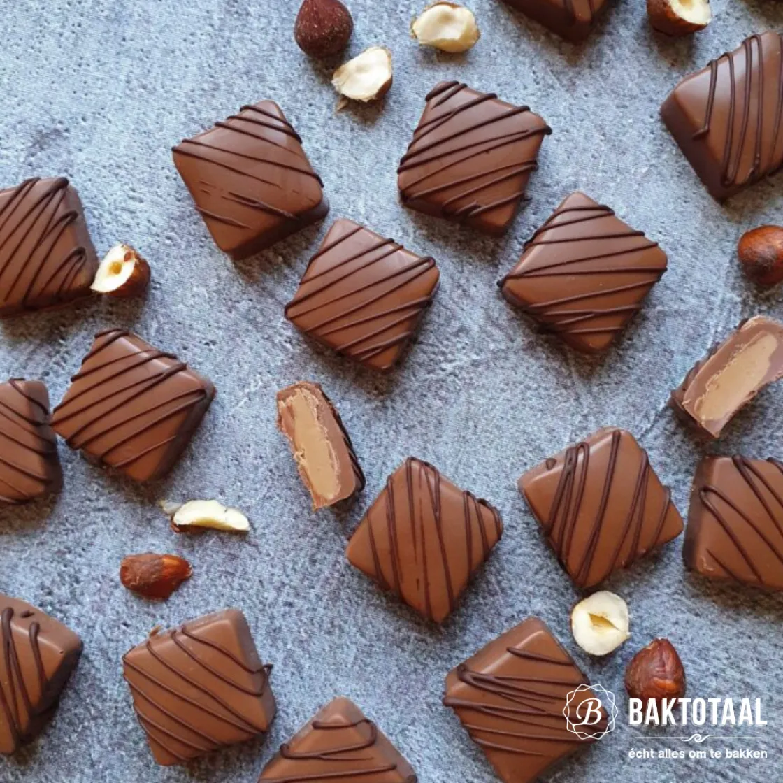BrandNewCake Hazelnoot Praliné Vulling 325 gr.* Chocolade Vullingen|Bonbonvullingen
