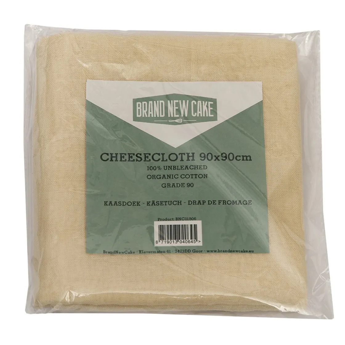 BrandNewCake Kaasdoek Ongebleekt Katoen 90x90cm* Zeven