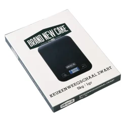 BrandNewCake Keukenweegschaal Zwart 5kg / 1gr* Meten En Wegen|Weegschalen