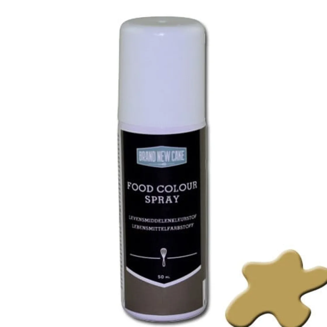 BrandNewCake Kleurspray Metallic Goud 50ml* Spray Kleurstoffen
