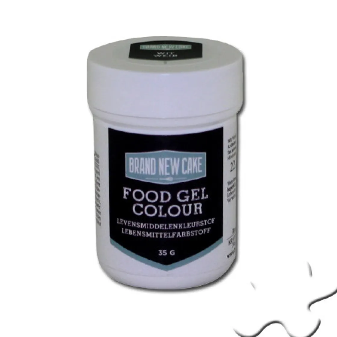 BrandNewCake Kleurstof Gel Wit 35gr* Gel Kleurstoffen