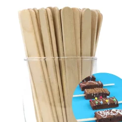 BrandNewCake Lolly / IJsstokjes Hout 11cm 50st.* Ijs En Dessert Verpakkingen|Bakhulpmiddelen