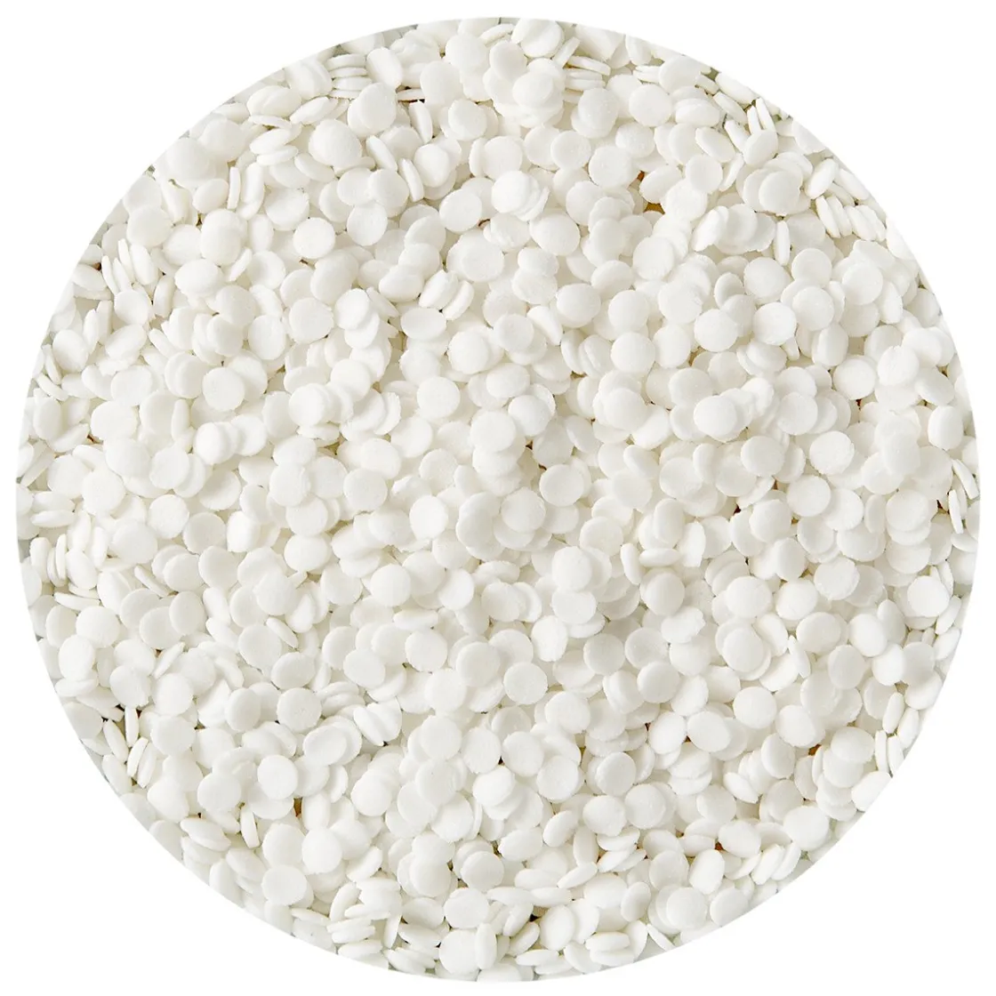 BrandNewCake Mini Confetti Rondjes Wit 4mm 500gr.* Ijsdips|Eetbare Strooisels