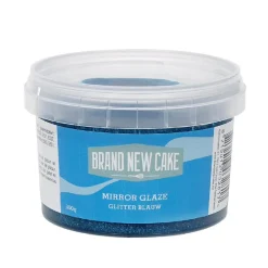 BrandNewCake Mirror Glaze Glitter Blauw 300g* Afdekgelei
