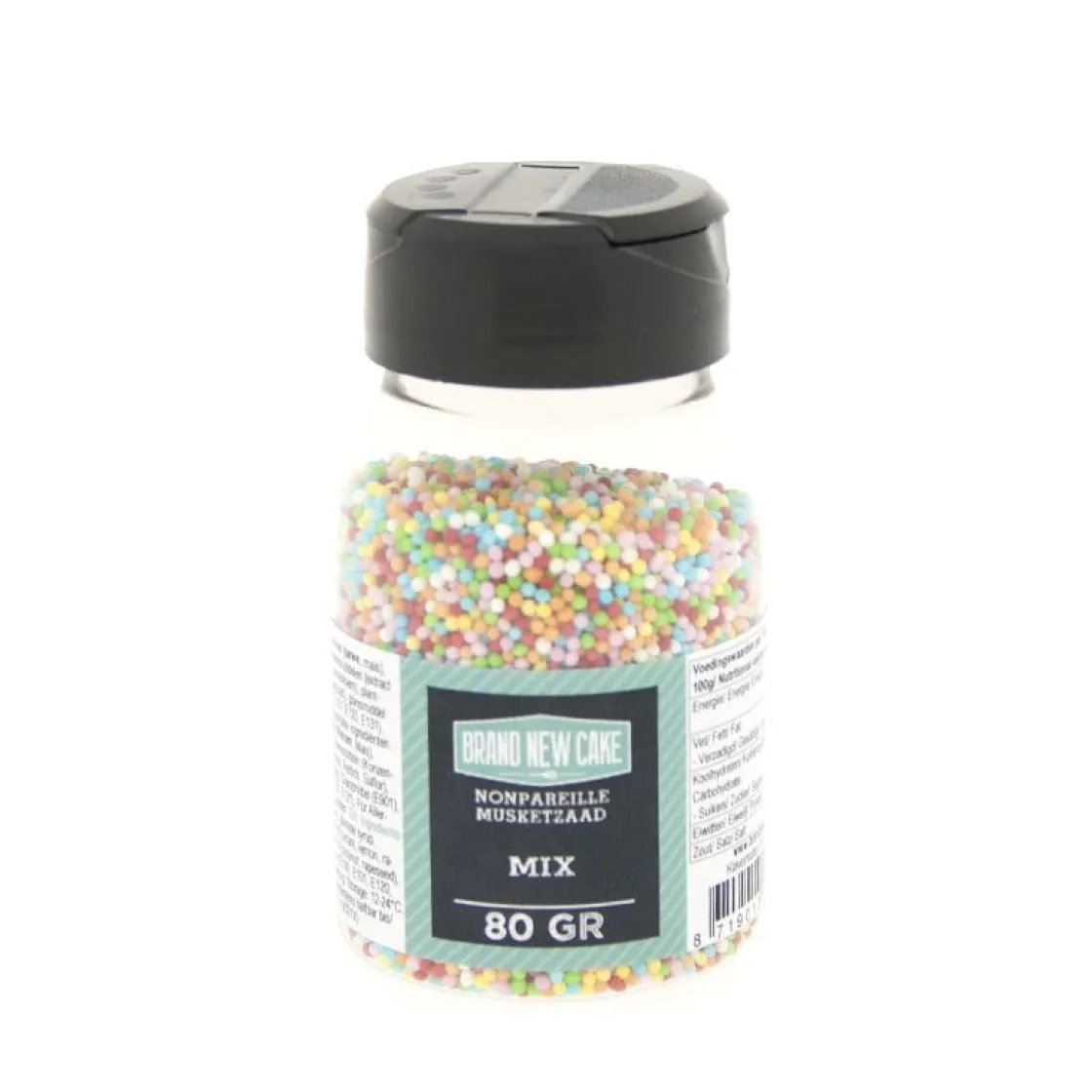 BrandNewCake Musketzaad (discodip) Mix 80gr.* Ijsdips|Eetbare Strooisels