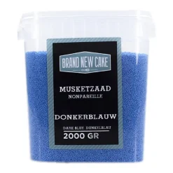 BrandNewCake Musketzaad Donker Blauw 2000gr.* Ijsdips|Eetbare Strooisels