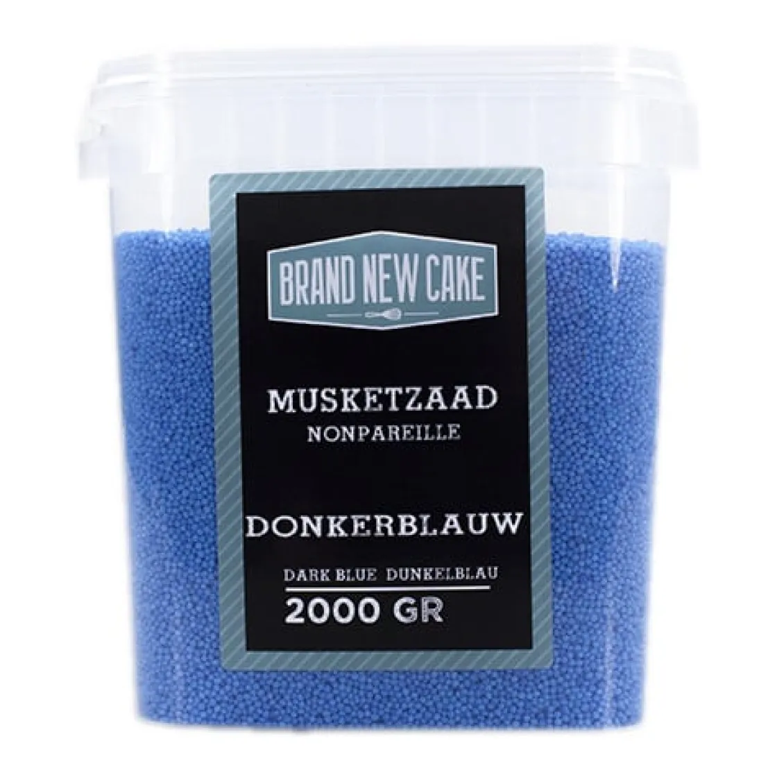 BrandNewCake Musketzaad Donker Blauw 2000gr.* Ijsdips|Eetbare Strooisels
