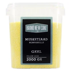 BrandNewCake Musketzaad Geel 2000gr.* Ijsdips|Eetbare Strooisels