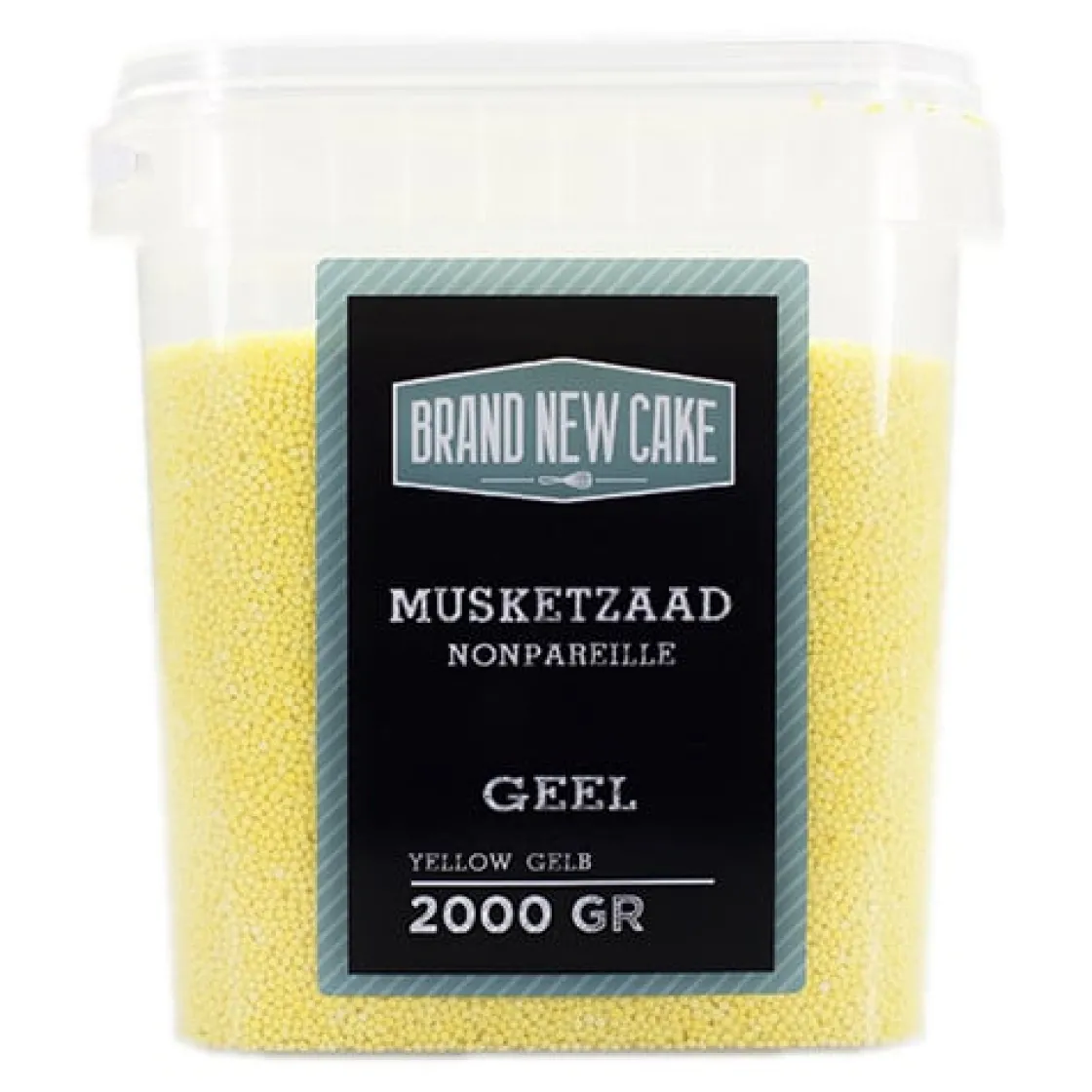 BrandNewCake Musketzaad Geel 2000gr.* Ijsdips|Eetbare Strooisels
