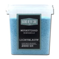 BrandNewCake Musketzaad Licht Blauw 2000gr.* Ijsdips|Eetbare Strooisels