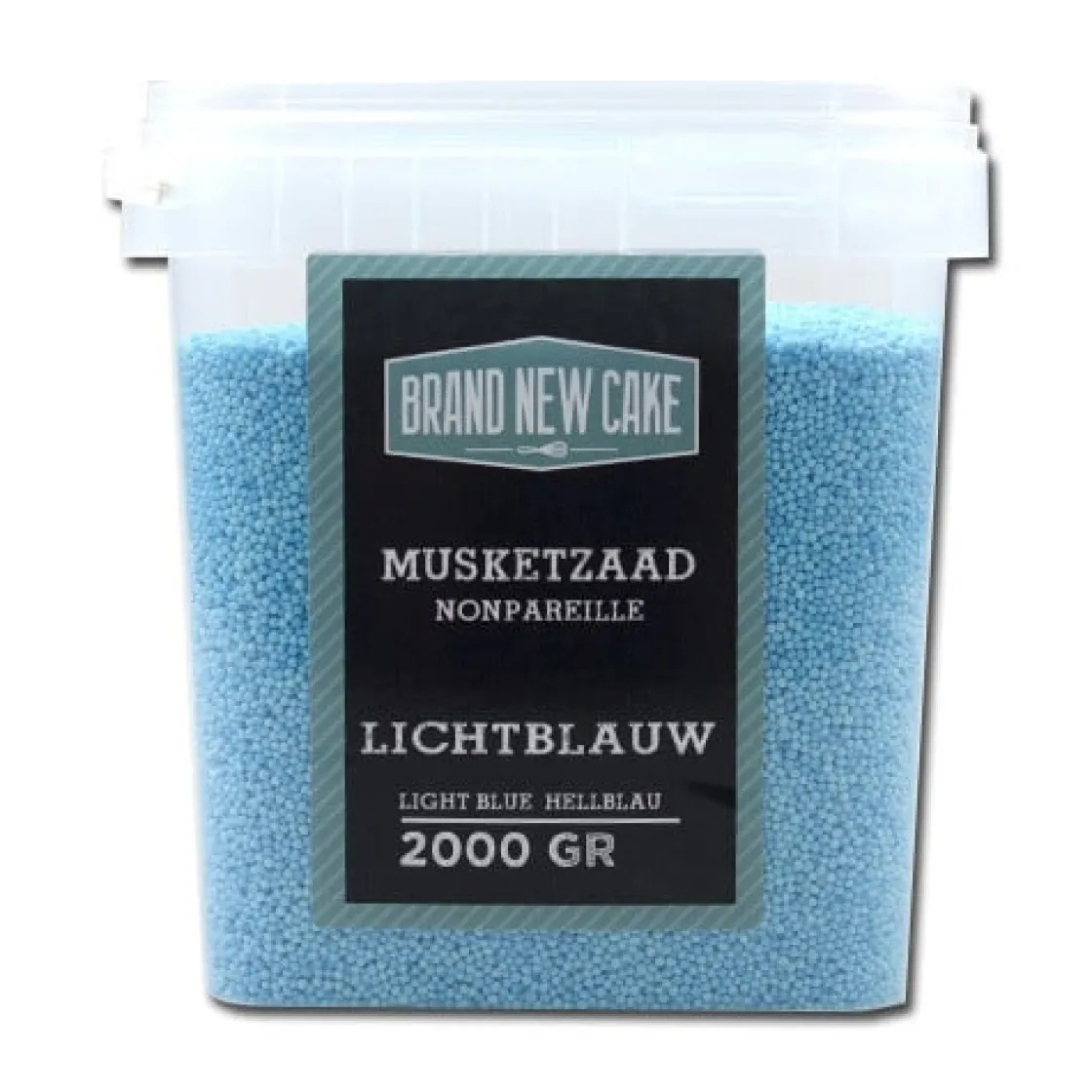 BrandNewCake Musketzaad Licht Blauw 2000gr.* Ijsdips|Eetbare Strooisels