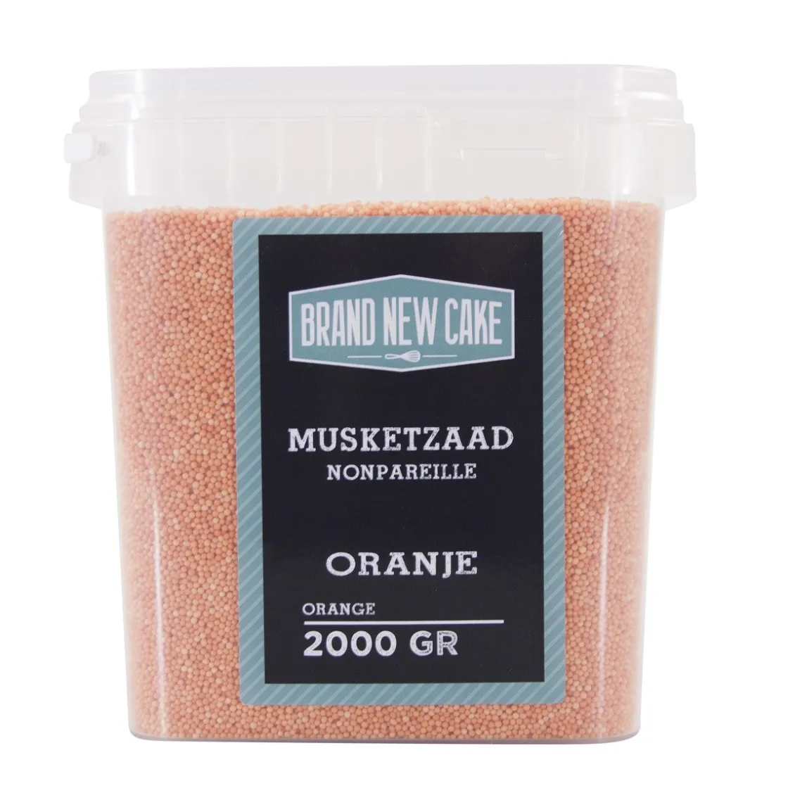 BrandNewCake Musketzaad Oranje 2000gr.* Ijsdips|Eetbare Strooisels