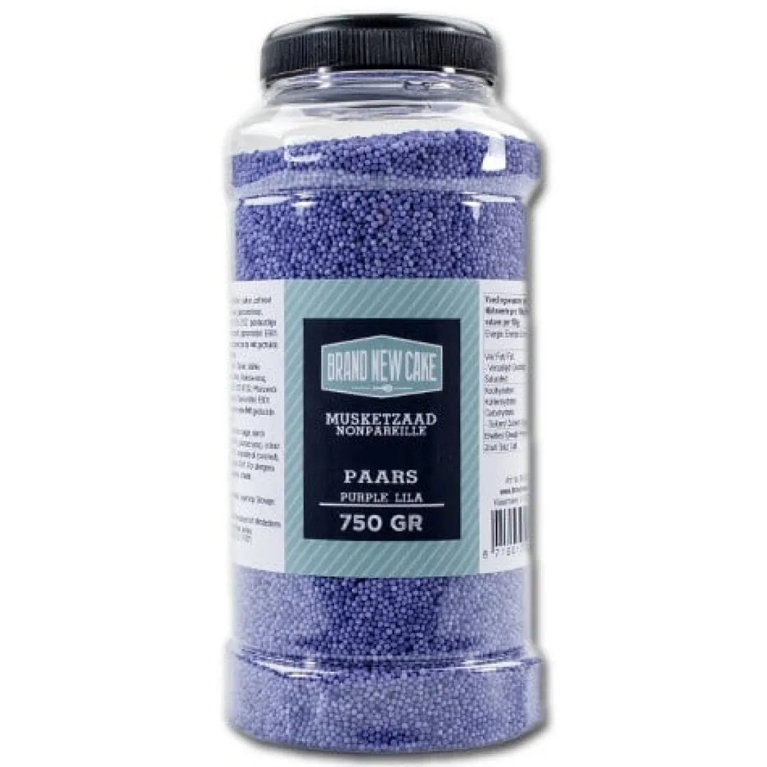 BrandNewCake Musketzaad Paars 750gr.* Ijsdips|Eetbare Strooisels