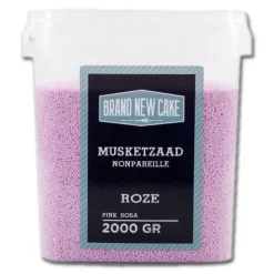 BrandNewCake Musketzaad Roze 2000gr.* Ijsdips|Eetbare Strooisels