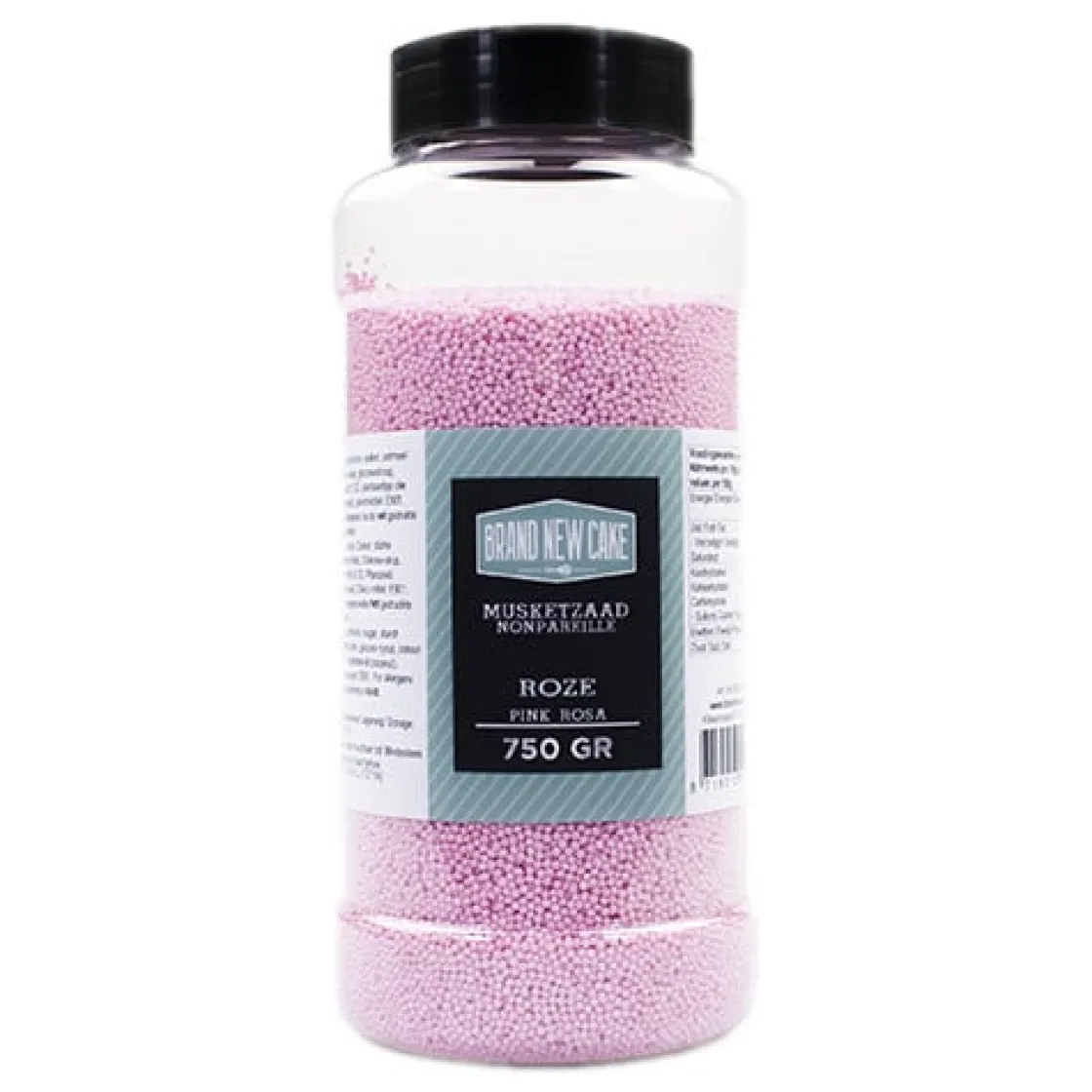 BrandNewCake Musketzaad Roze 750gr.* Ijsdips|Eetbare Strooisels