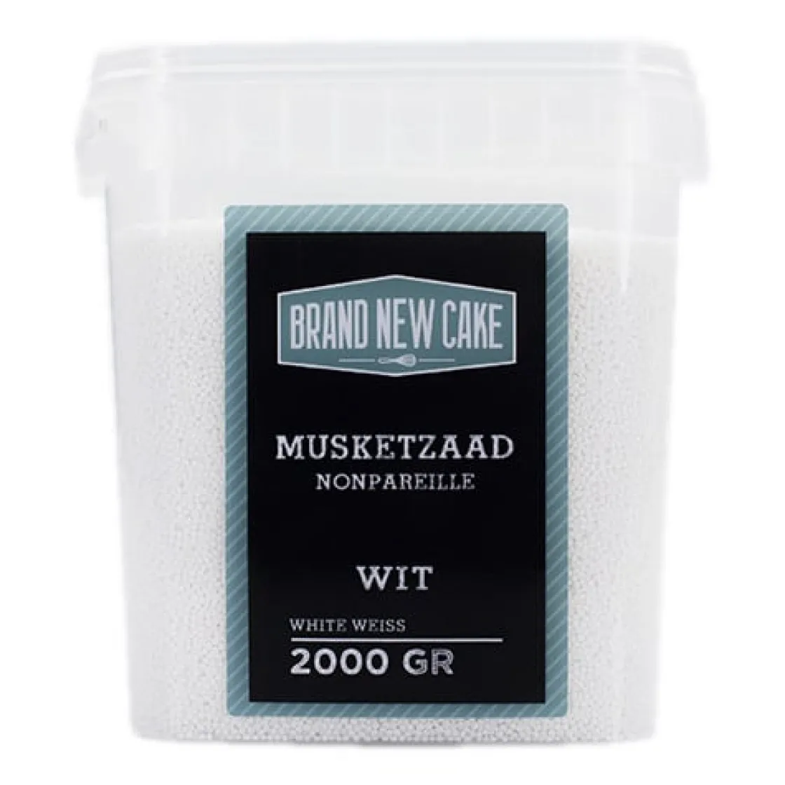 BrandNewCake Musketzaad Wit 2000gr.* Ijsdips|Eetbare Strooisels