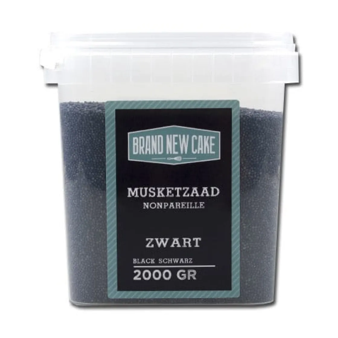 BrandNewCake Musketzaad Zwart 2000gr.* Ijsdips|Eetbare Strooisels